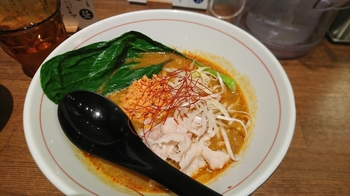 「豚しゃぶカレー担々麺」@四条富小路 麺屋虎杖 有楽町の写真