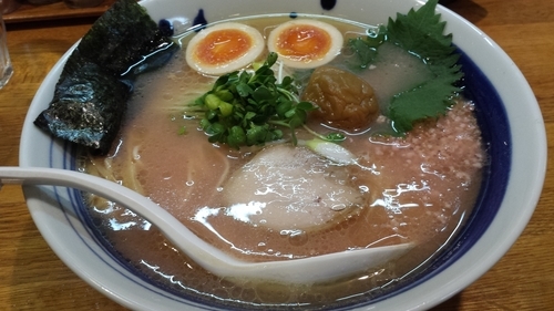 「【期間限定】梅鶏そば750円」@麺屋 鶏口の写真