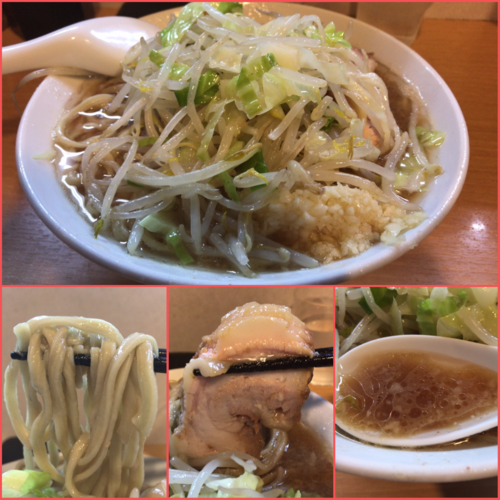 「小ラーメン(カタメ・ニンニク)￥７５０」@豚星。の写真
