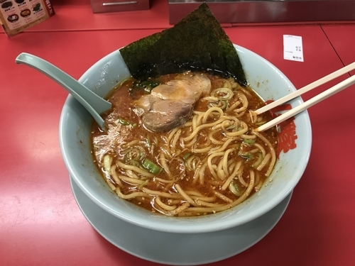 「辛味噌ラーメン」@山岡家 山梨甲斐店の写真