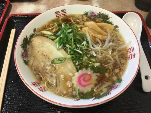 「九条ネギ入り 中華そば 640円」@桂川PA（下り）スナックコーナーの写真