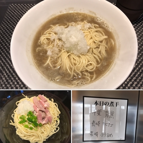 「中華そば（塩）+あぶらそば（醬油）」@煮干乱舞の写真