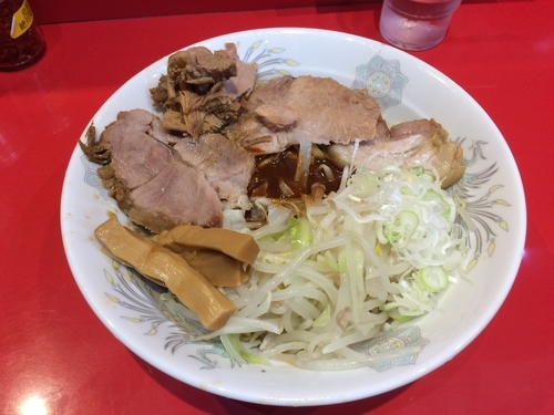 「油そば・味噌がけ（限定）」@ラーメン二郎 西台駅前店の写真