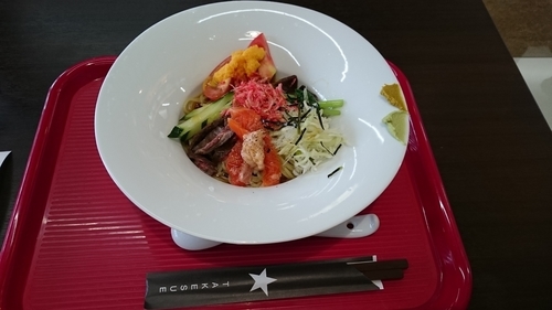 「冷やし中華800円」@竹末 道の駅本陣の写真