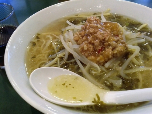 「台湾ルーロー高菜拉麺500円（8/25まで）」@百香亭 野田店の写真