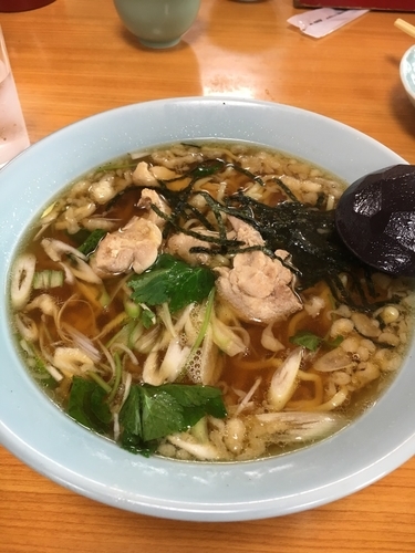 「鳥中華」@手打ち 水車生そばの写真