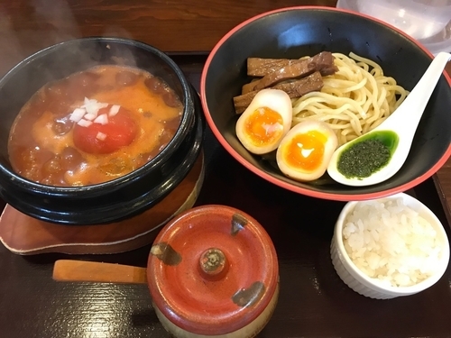 「スペシャルトマトつけ麺 980円」@節系とんこつらぁ麺 おもとの写真