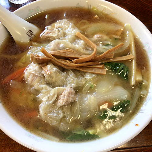 「野菜ワンタンメン　650円」@精養軒の写真