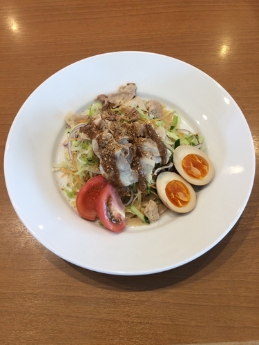 「豚しゃぶと金胡麻の冷やしゴマだれ麺 1069円(夏季限定)」@ココス 松戸馬橋店の写真