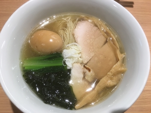 「潮850円、味玉150円」@支那そば 孤高の写真