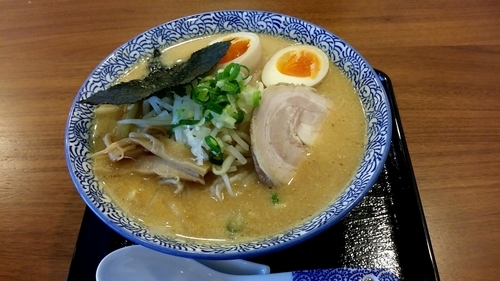 「特濃味噌+煮玉子」@實の写真