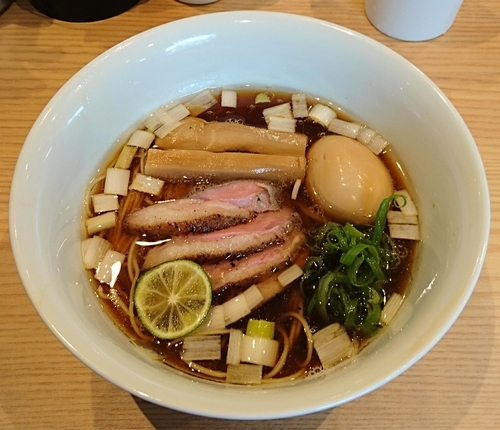 「京鴨特選出汁そば(黒)」@Handicraft Worksの写真