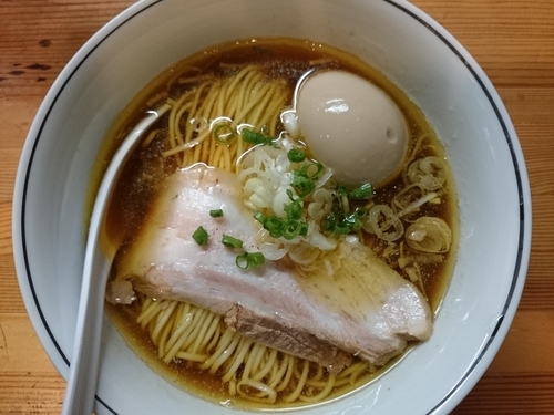 「味玉煮干しらーめん　[限定]」@麺屋 彩香の写真