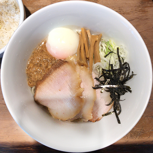 「こだわりのまぜ麺 追い飯セット」@風来居 渋谷店の写真