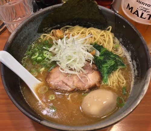 「鐙らぁめん＋煮たまご（￥710＋￥100）」@麺や 鐙 大和店の写真