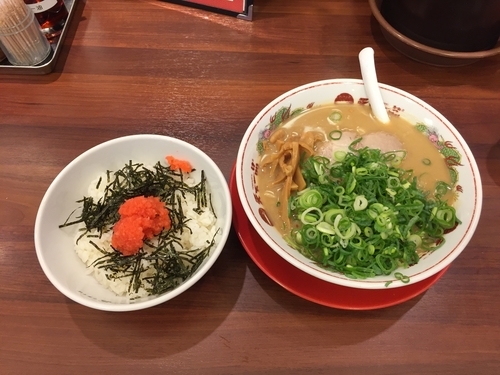 「こってり + ネギ 明太子ライス定食」@天下一品 富山掛尾店の写真