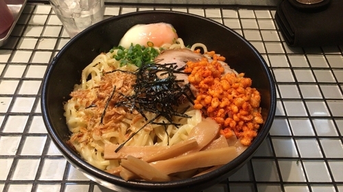 「男味油そば(特盛 +ご飯」@油そば 雷神 市川店の写真