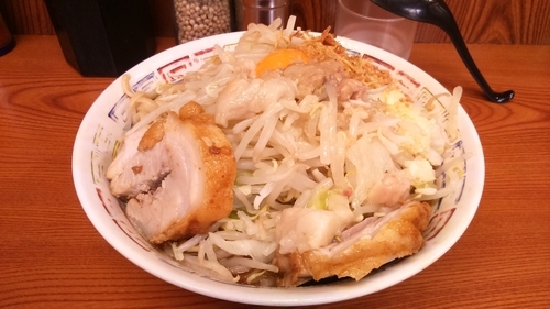 「ラーメン730円+汁なし100円」@ラーメン二郎 亀戸店の写真