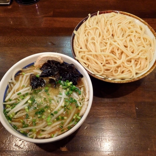 「もりそば塩（770円）＋ニンニク」@東池袋大勝軒 八王子店の写真