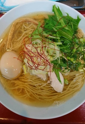 「味玉 煮干らーめん 塩」@麺や 流れ星の写真