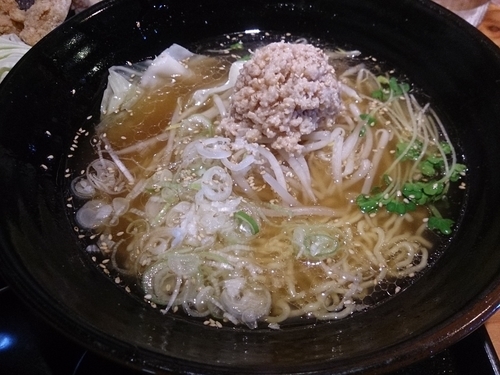 「鶏ラーメン(小)」@松本からあげセンターの写真
