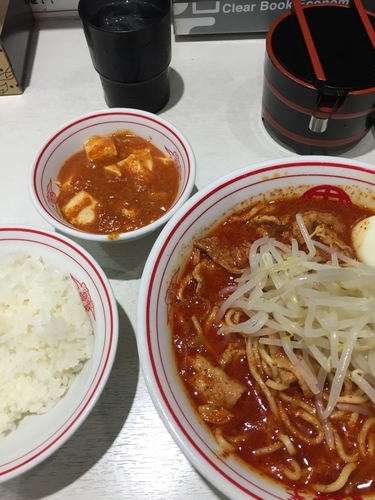 「北極ラーメン定食」@蒙古タンメン 中本 川崎店の写真