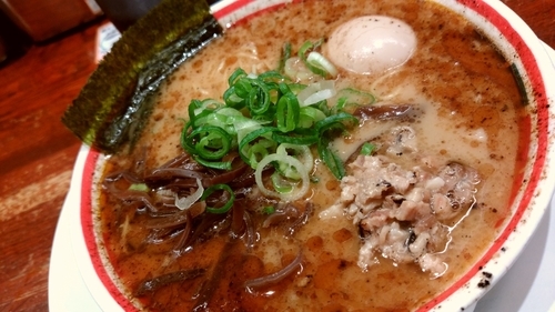 「こぼんしゃん半熟玉子入り850円」@九州じゃんがら 日本橋店の写真