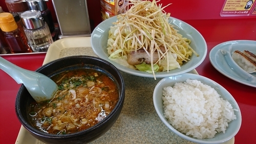 「限定スタミナつけ麺」@ラーメン山岡家 上三川店の写真
