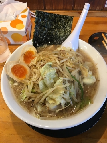 「野菜ラーメン（790¥）」@ラーメンショップ椿 二本松店の写真
