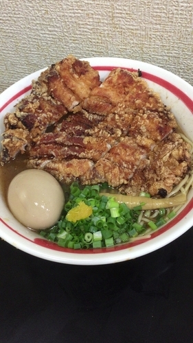 「揚げチキンめん」@自家製麺SHINの写真