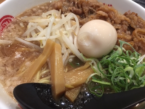 「肉玉そば」@徳島中華そば 徳福 川崎モアーズ店の写真