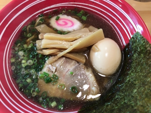 「中華そば750円＋煮たまご130円」@佐藤製麺所の写真