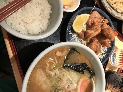 「醤油から揚げセット」@らーめん 山頭火 iSQUARE 尖沙咀分店の写真