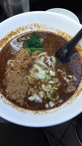 「担々麺(辛め)」@中国手打拉麺 馬賊 日暮里店の写真