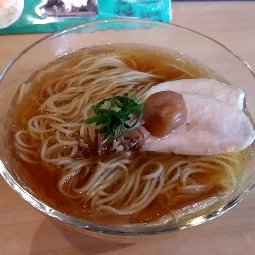 「【限定】煮干と鶏節の冷やしらーめん」@そらみちの写真