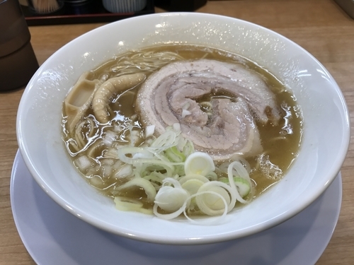 「鶏白湯ラーメン750円　チャーハン(小)250円」@麺屋 瑞風の写真