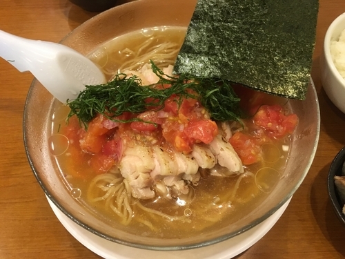 「夏麺+半ライス／￥850+150」@稲荷屋の写真