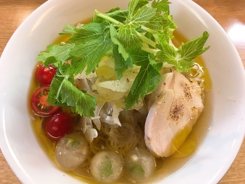 「【限定】冷たいセロリらーめん 800円」@麺処 あずきの写真