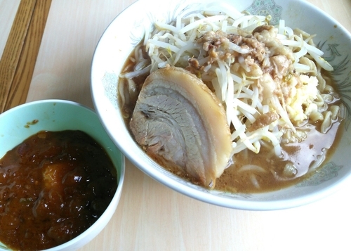 「フュージョン（麻婆別皿）＋火麻婆飯　800＋200円」@蒙麺 火の豚の写真
