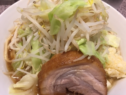 「ラーメン（並）＋ニンニク」@ラーメン宮郎の写真