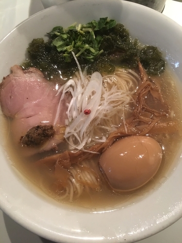 「味玉塩そば+四万十青さのり」@SOBAHOUSE金色不如帰の写真