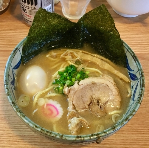 「ラーメン 700円+味玉 100円」@濃厚豚骨ラーメン  仁の写真