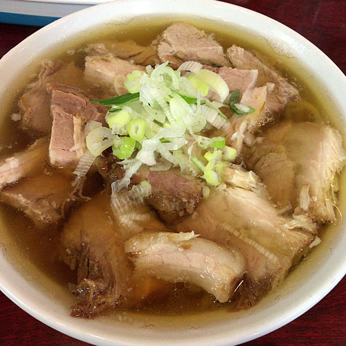 「お肉ラーメン　800円」@香福の写真
