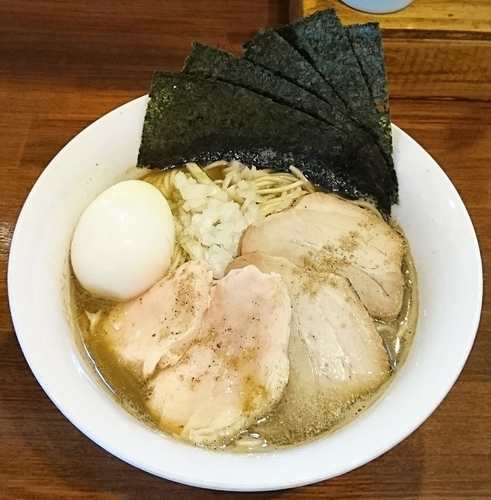 「特製煮干し中華蕎麦＋和え玉」@煮干し中華蕎麦 山崎の写真