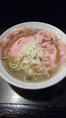 「境港産煮干そば¥850+肉増し¥250+牡蠣の和え玉」@灰汁中華 丿貫 福富町本店の写真
