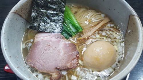 「ラーメン 塩、細麺＋味玉」@麺屋 番の写真