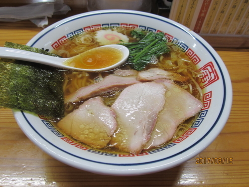 「手打ち中華そば大盛り８６０円」@とら食堂の写真