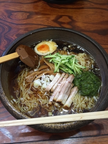 「冷やしラーメン（890円）」@らーめん専科 夢工房TAKEの写真