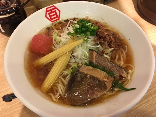 「限定 冷やしらーめん 800円 ミニ肉丼 180円」@百年本舗 秋葉原総本店の写真