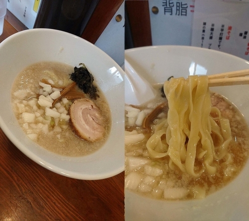 「『背脂煮干ラーメン 塩(¥750)』」@麺鯉の写真